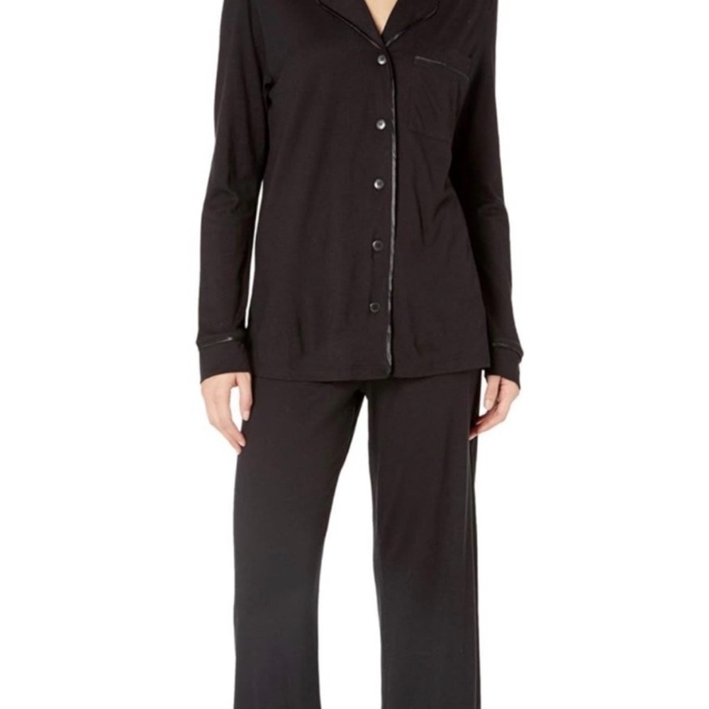 Women's Cosabella Black Long-Sleeve Pajama Set